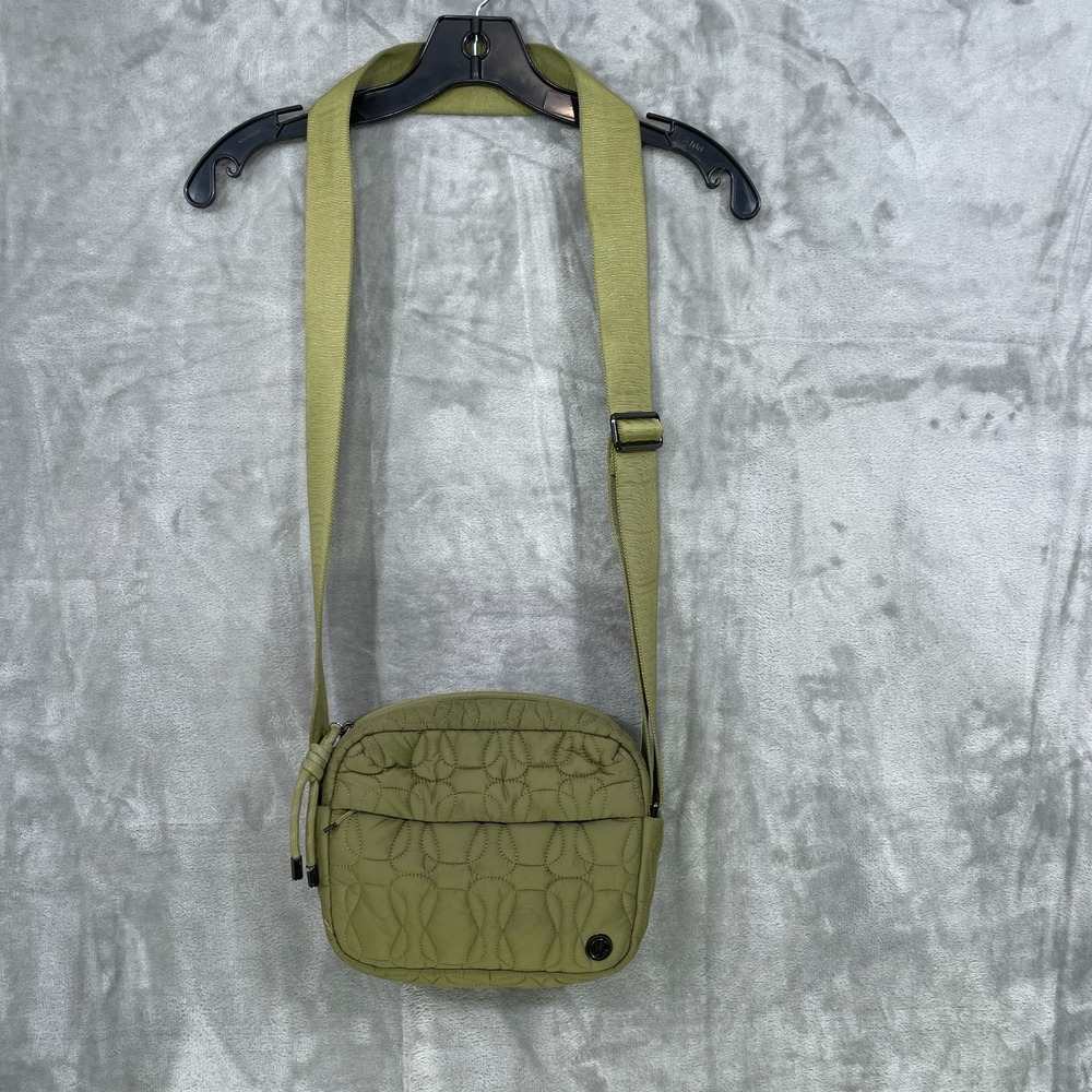 Lululemon Quilted Embrace Crossbody  Bag Olive Bronze Green LW9DHXS